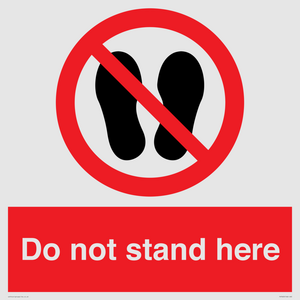 Do not stand here